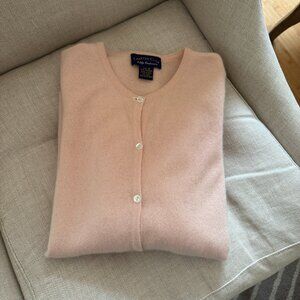 Charter Club 100% 2-ply Cashmere Crewneck Sweater Cardigan